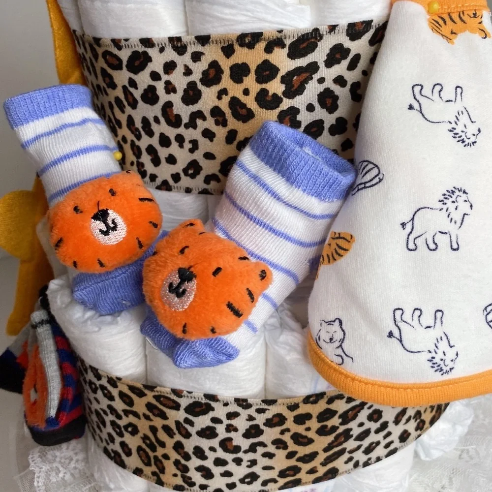 Tiger Diaper Cake